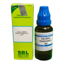 SBL Calcarea Phosphorica 30C homeopathic medicine bottle and packaging on a white background
