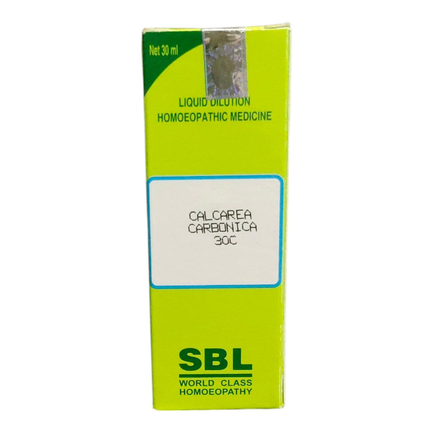 SBL Calcarea Carbonica 3C homeopathic medicine box on a white background