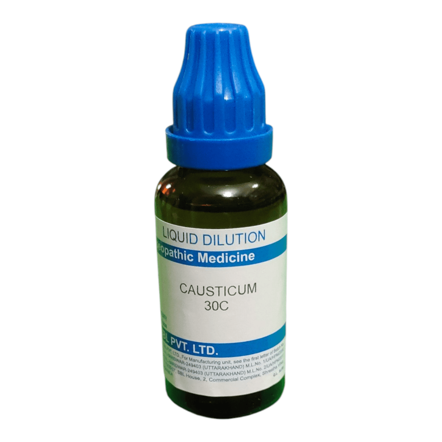 SBL CAUSTICUM 30C HOMEOPATHIC MEDICINE 30ML - Liquid - Bhanu Pratap