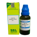 SBL Cactus Grandiflorus 30c homeopathic medicine bottle and packaging on a white background