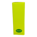 Yellow box with a logo and text on a white background
