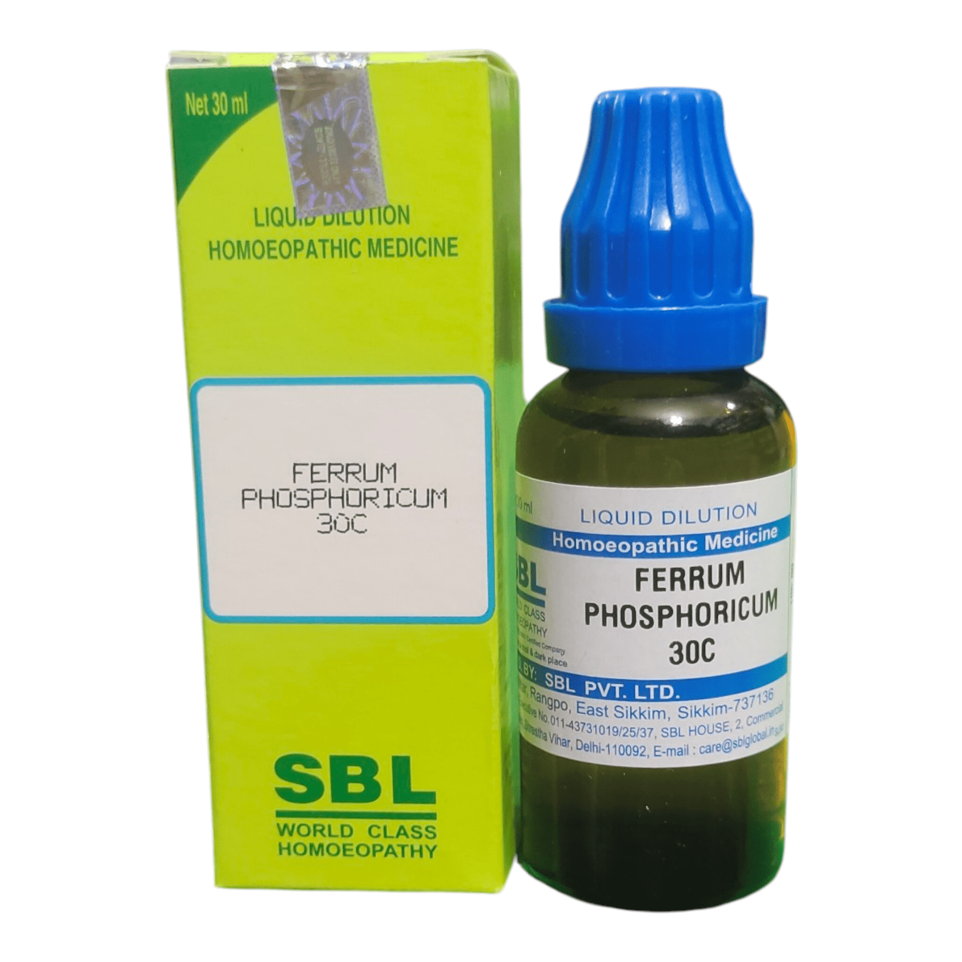 SBL FERRUM PHOSPHORICUM 30C HOMEOPATHIC MEDICINE 30ML - Liquid - Bhanu Pratap