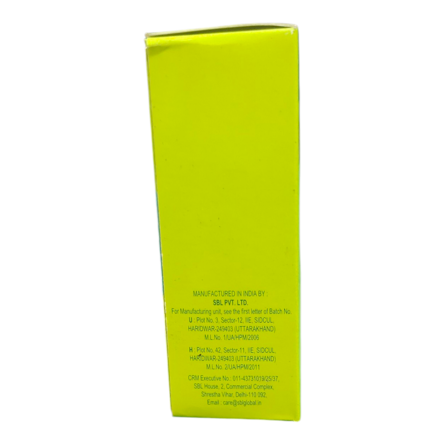 Yellow box with text on a white background