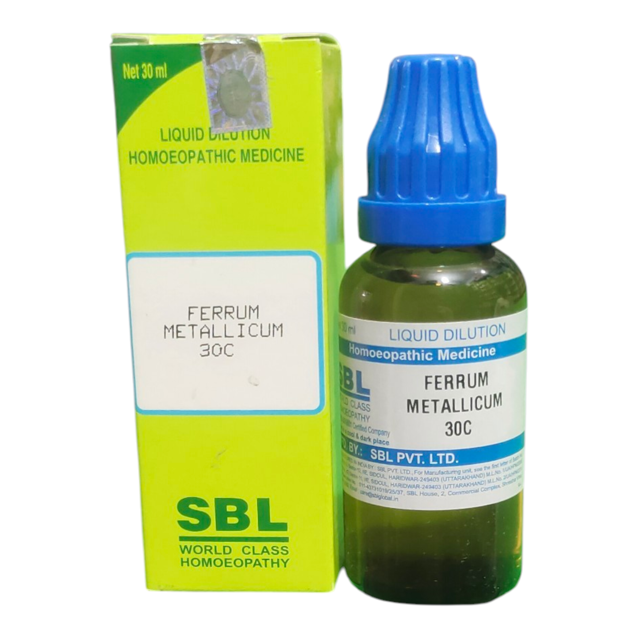 SBL Ferrum Metallicum 30C 30ml – Homeopathic Medicine for Anemia & Weakness