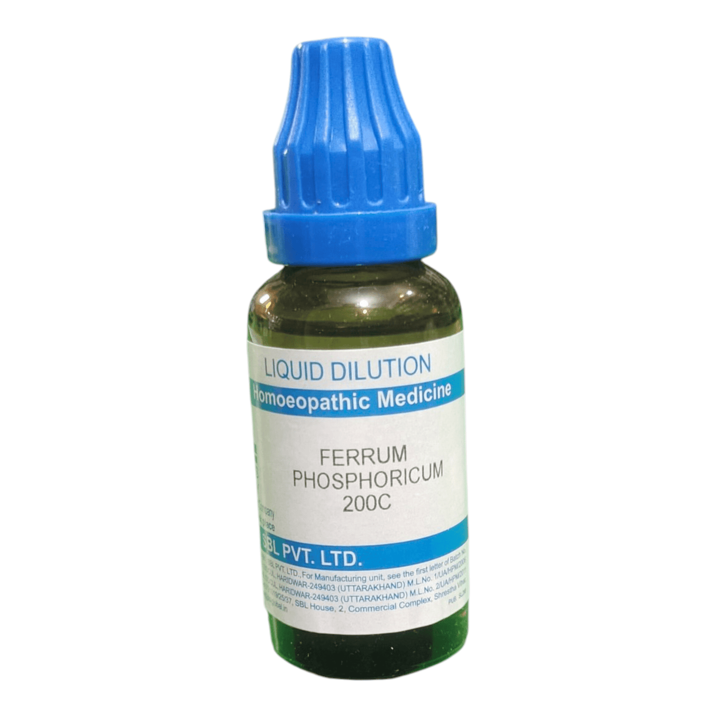 SBL FERRUM PHOSPHORICUM 200C HOMEOPATHIC MEDICINE 30ML - Liquid - Bhanu Pratap