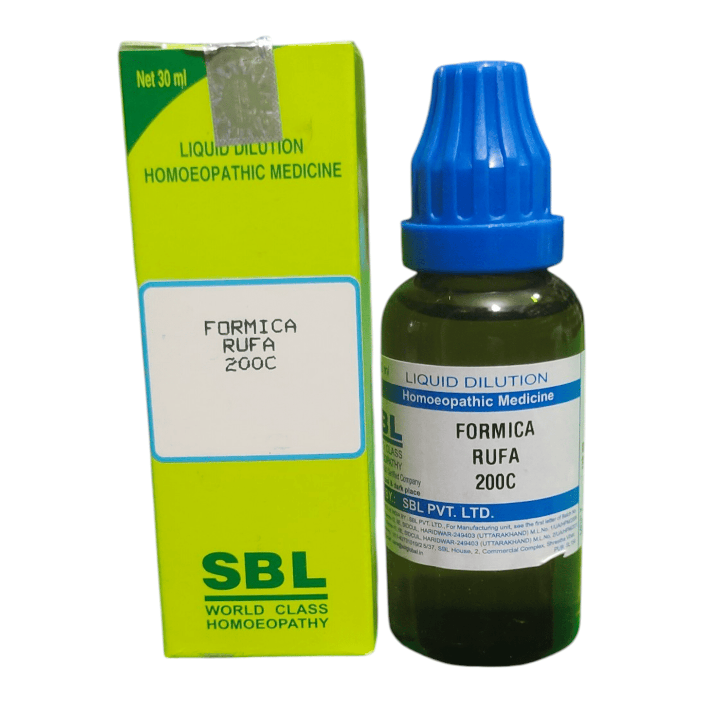 SBL FORMICA RUFA 200C HOMEOPATHIC MEDICINE 30ML - Liquid - Bhanu Pratap
