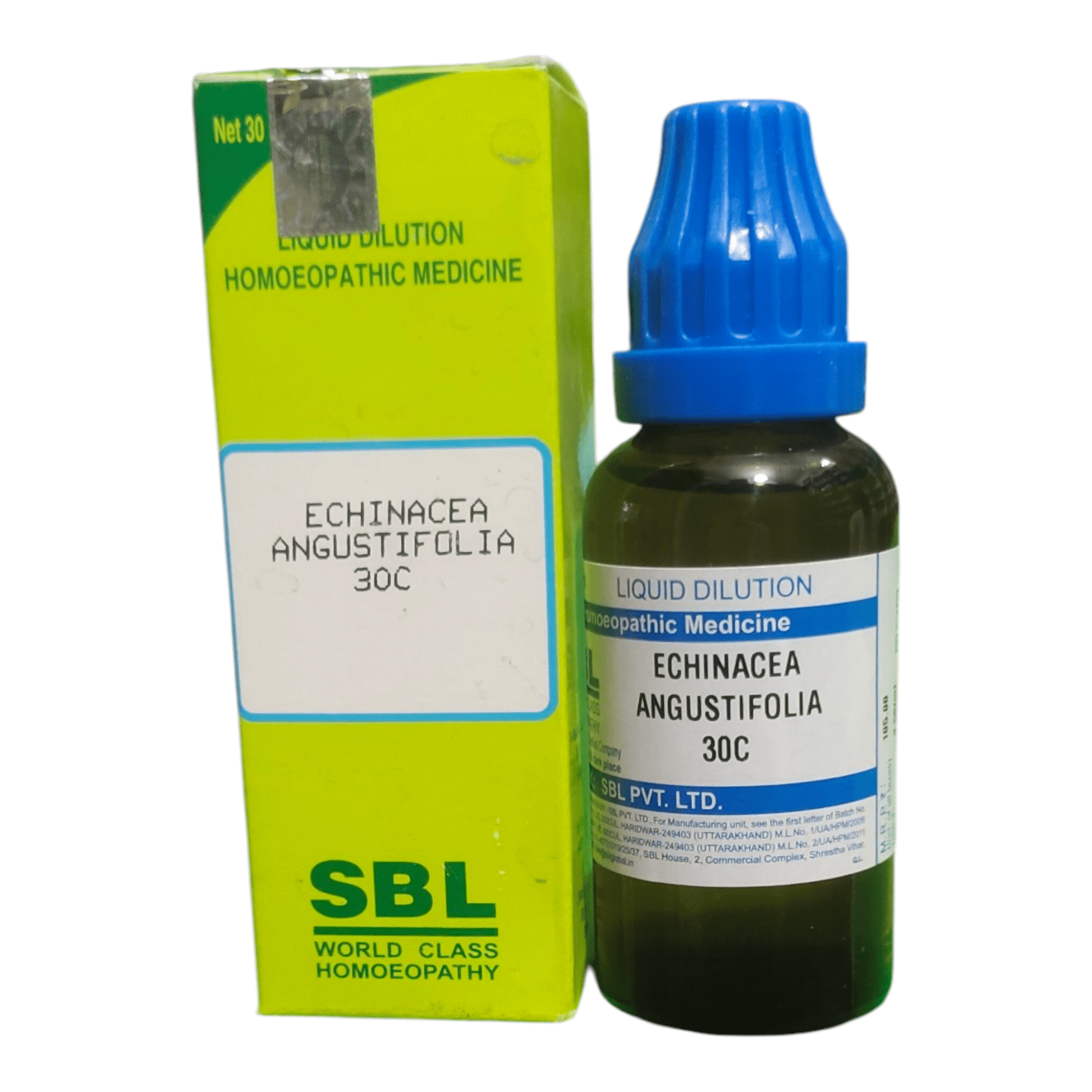 SBL ECHINACEA ANGUSTIFOLIA 30C HOMEOPATHIC MEDICINE 30ML - Liquid - Bhanu Pratap