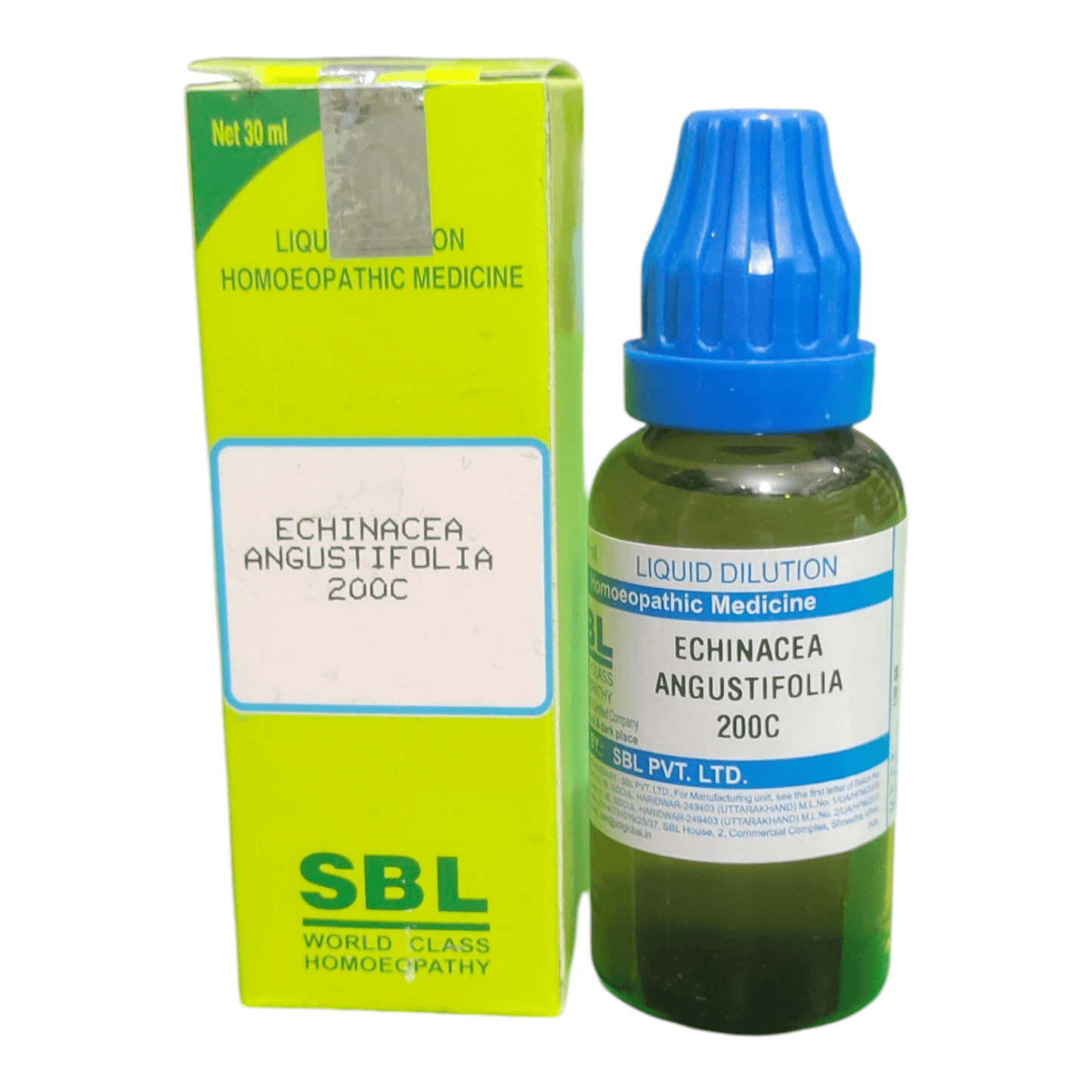 SBL ECHINACEA ANGUSTIFOLIA 200C HOMEOPATHIC MEDICINE 30ML - Liquid - Bhanu Pratap