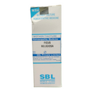 Box of SBL Ficus Religiosa homeopathic medicine on a white background