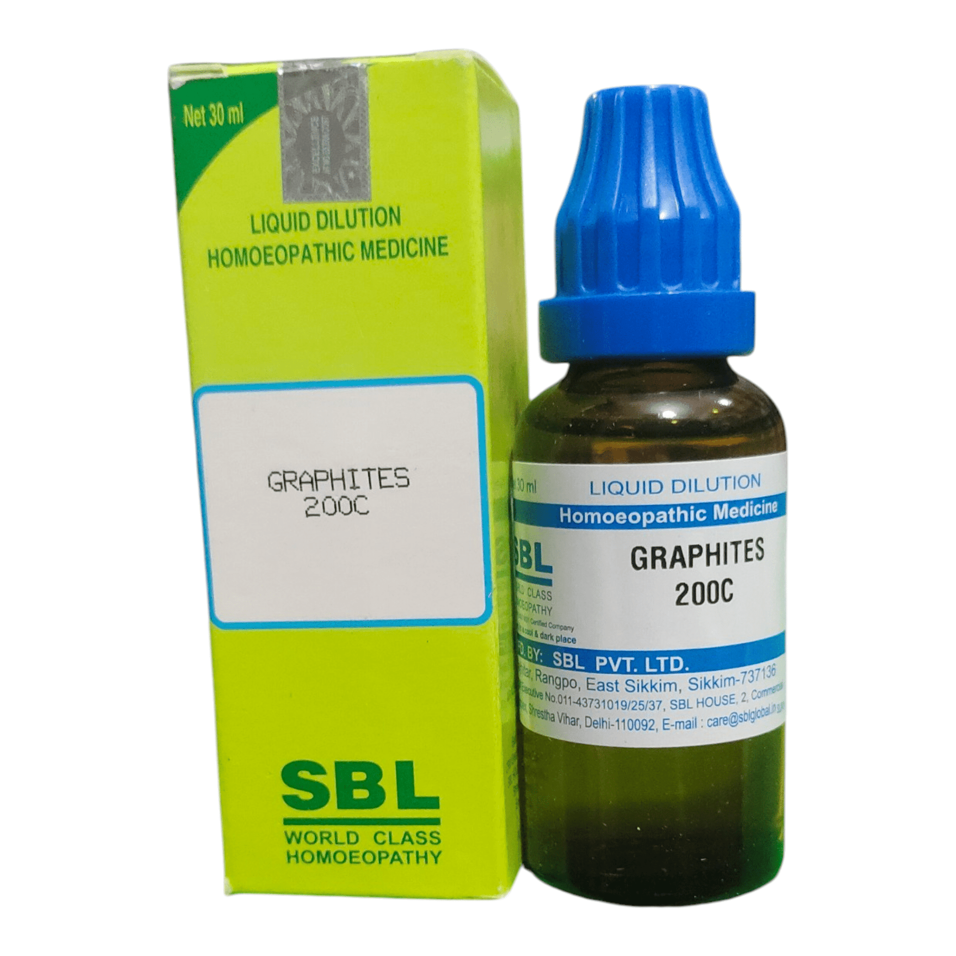 SBL GRAPHITES 200C HOMEOPATHIC MEDICINE 30ML - Liquid - Bhanu Pratap
