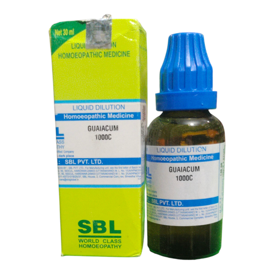 SBL GUAIACUM 1000C HOMEOPATHIC MEDICINE 30ML - Liquid - Bhanu Pratap