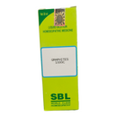 SBL homoeopathic medicine box with green and white design on a white background