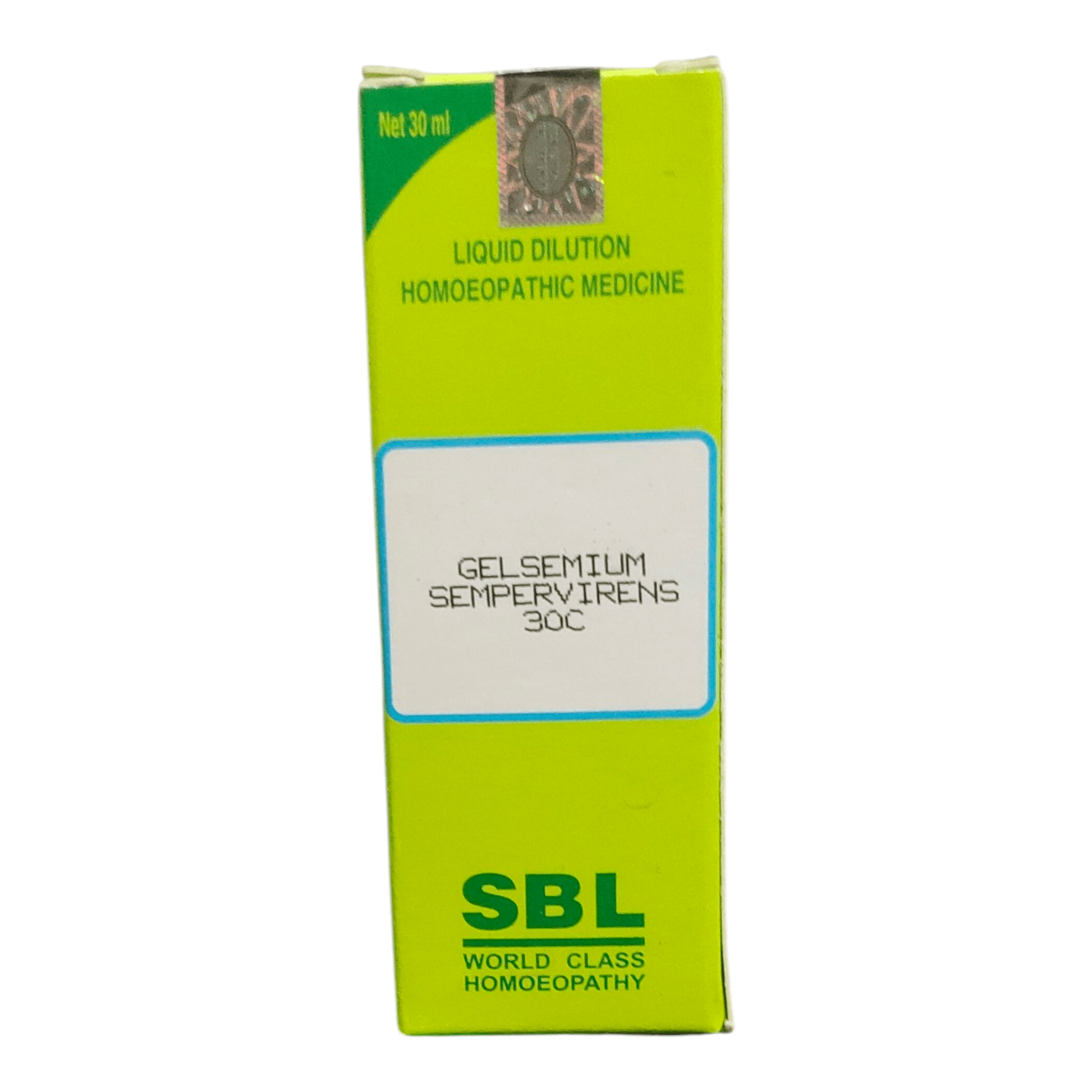 SBL GELSEMIUM SEMPERVIRENS 30C HOMEOPATHIC MEDICINE 30ML - Liquid - Bhanu Pratap