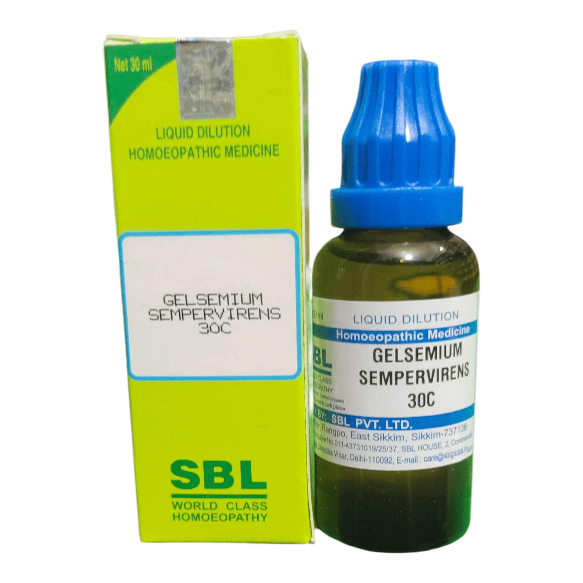SBL GELSEMIUM SEMPERVIRENS 30C HOMEOPATHIC MEDICINE 30ML - Liquid - Bhanu Pratap