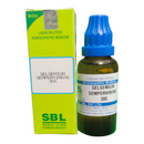 SBL Gelsemium Sempervirens 30C homeopathic medicine bottle and packaging on a white background