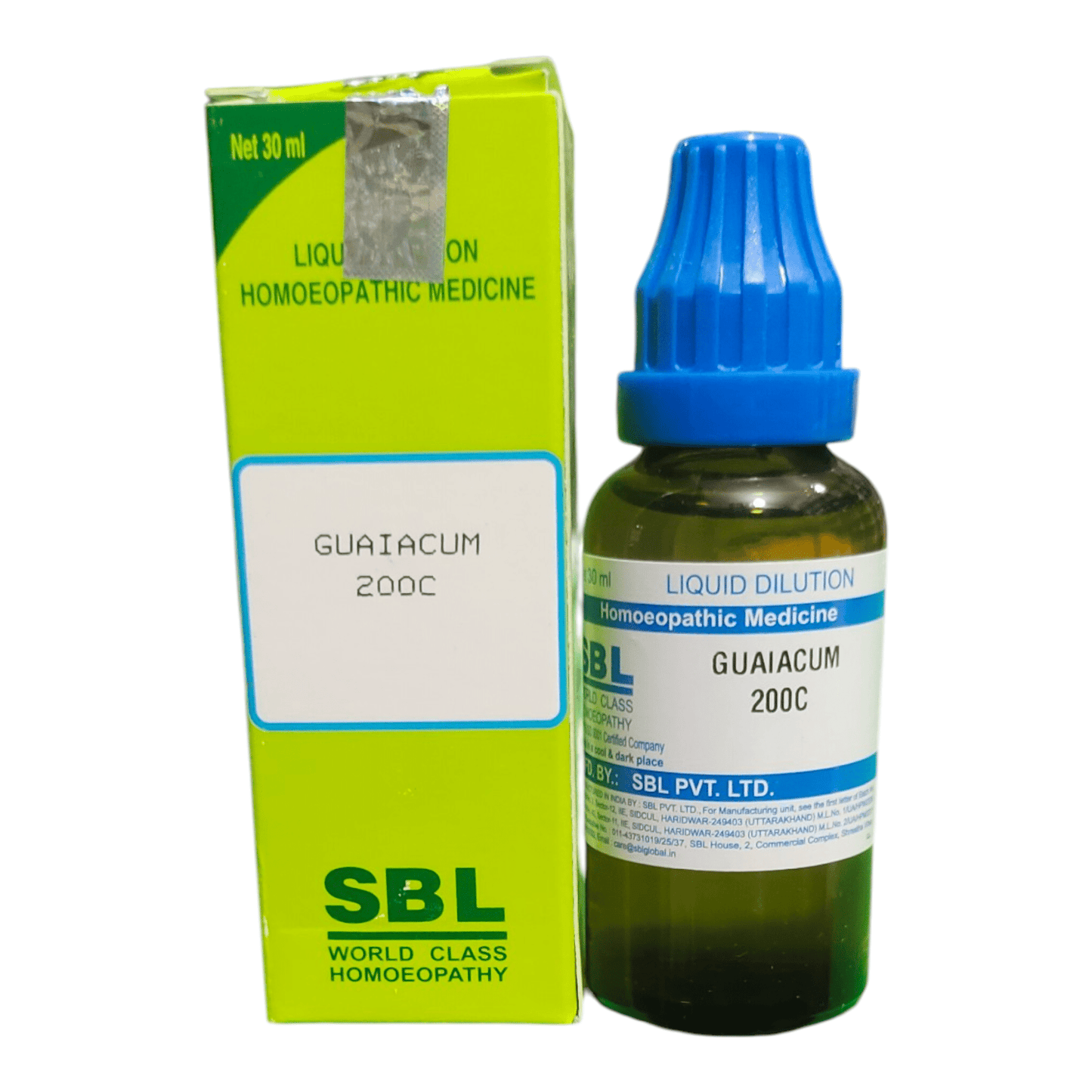 SBL GUAIACUM 200C HOMEOPATHIC MEDICINE 30ML - Liquid - Bhanu Pratap