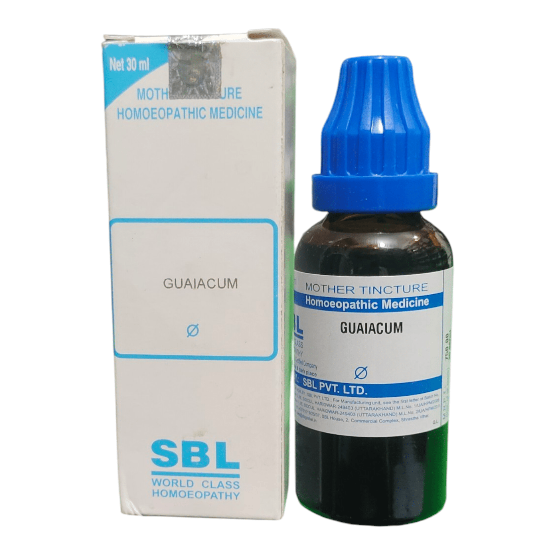SBL GUIAIACUM Q MOTHER TINCTURE HOMEOPATHIC MEDICINE 30ML - Liquid - Bhanu Pratap