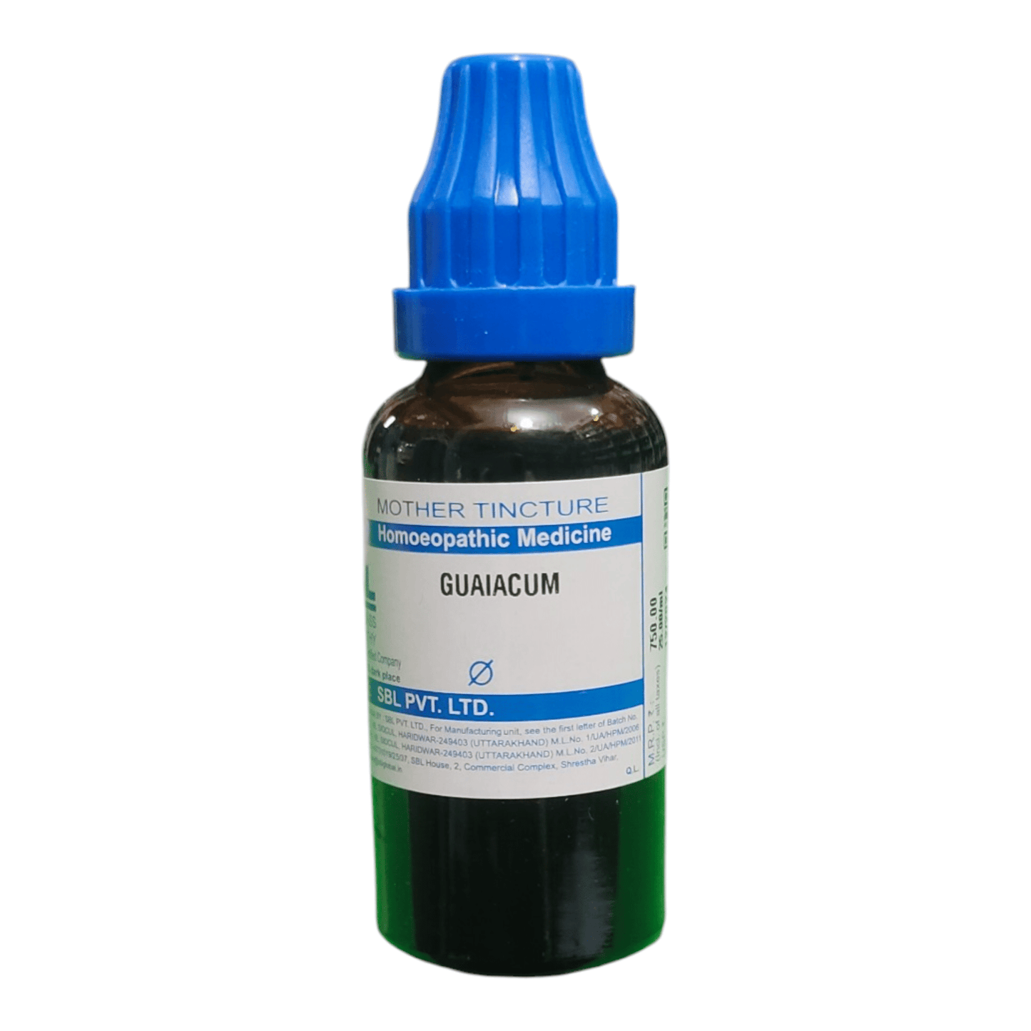 SBL GUIAIACUM Q MOTHER TINCTURE HOMEOPATHIC MEDICINE 30ML - Liquid - Bhanu Pratap