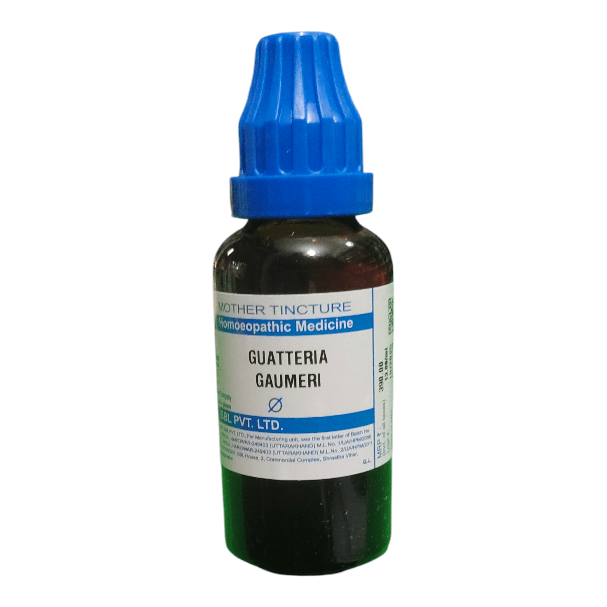 SBL GUATTERIA GAUMERI Q MOTHER TINCTURE HOMEOPATHIC MEDICINE 30ML - Liquid - Bhanu Pratap