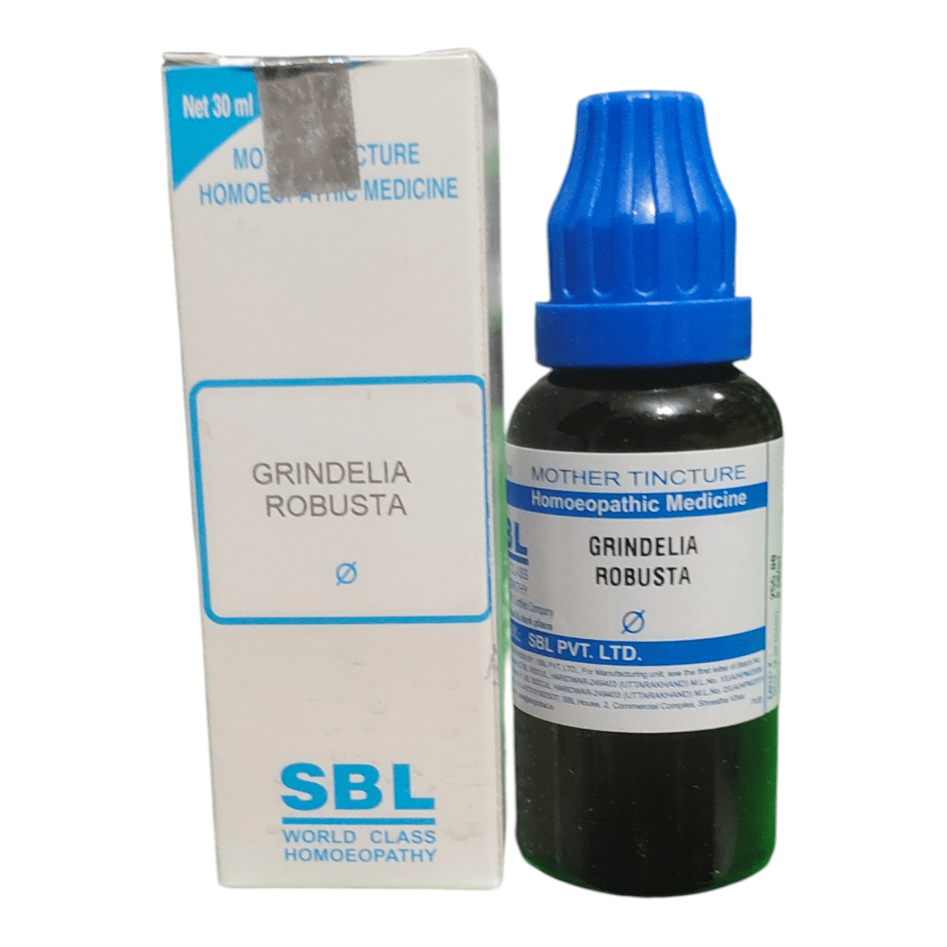 SBL GRINDELIA ROBUSTA Q MOTHER TINCTURE HOMEOPATHIC MEDICINE 30ML - Liquid - Bhanu Pratap