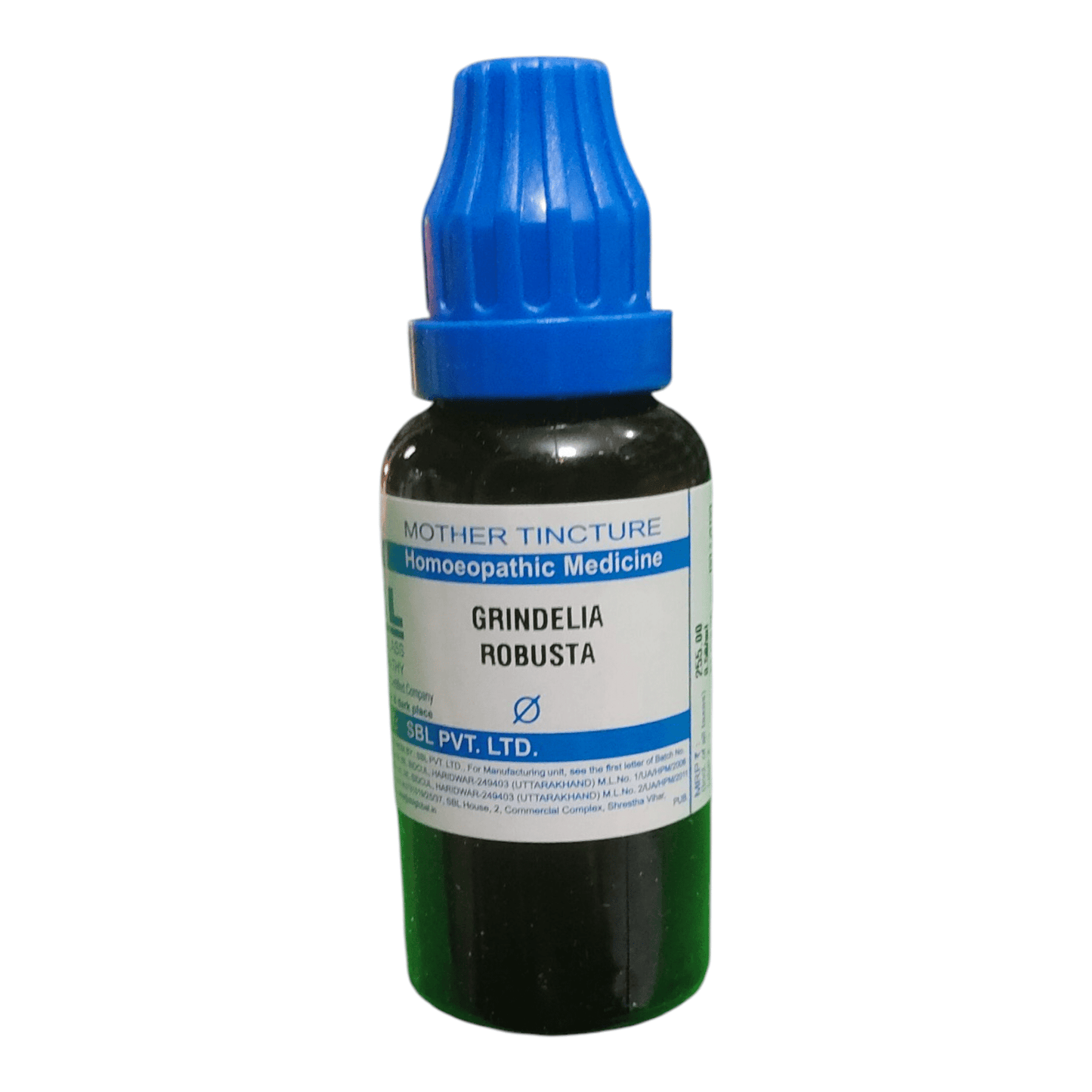 SBL GRINDELIA ROBUSTA Q MOTHER TINCTURE HOMEOPATHIC MEDICINE 30ML - Liquid - Bhanu Pratap