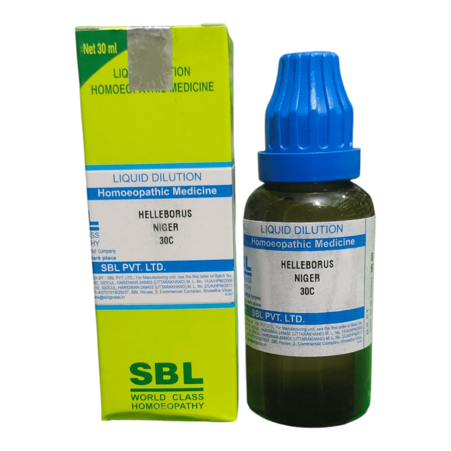 SBL HELLEBORUS NIGER 30C HOMEOPATHIC MEDICINE 30ML - Liquid - Bhanu Pratap