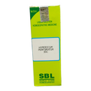 SBL Hypericum Perforatum 30C homeopathic medicine box on a white background