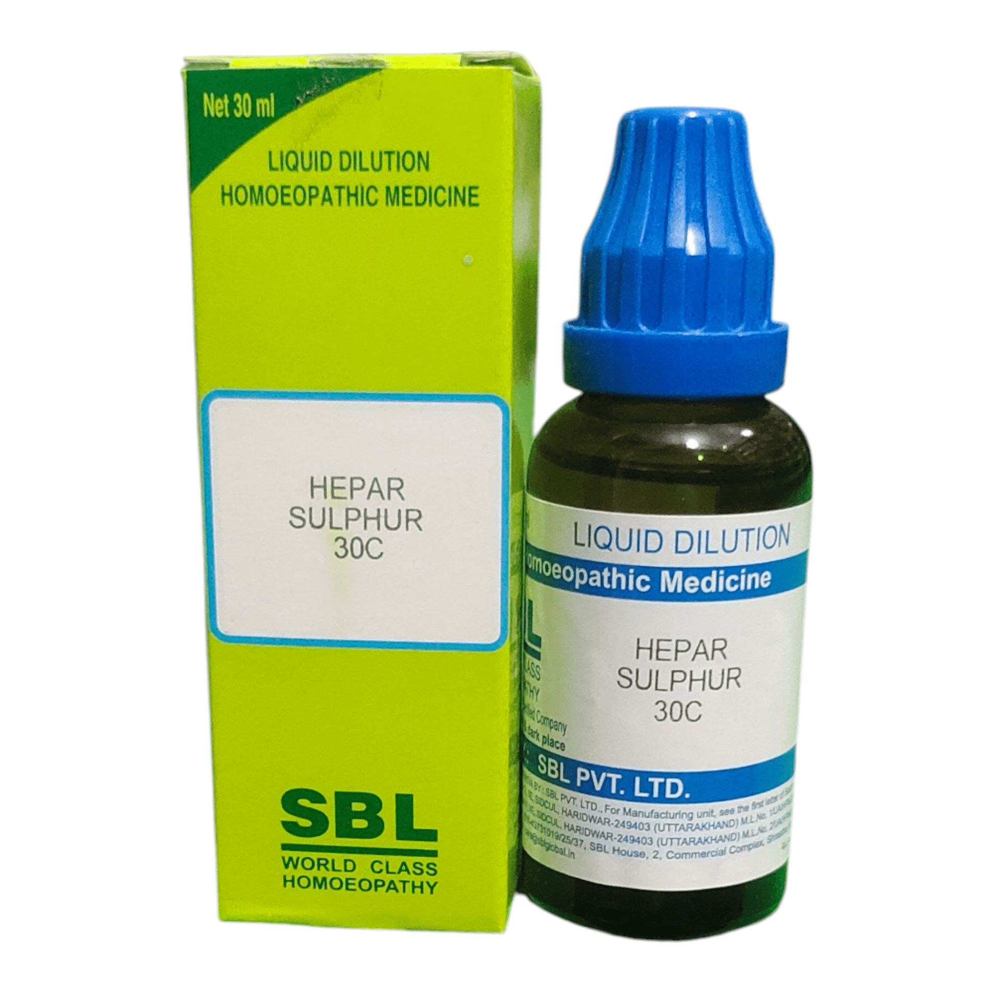 SBL HEPAR SULPHUR 30C HOMEOPATHIC MEDICINE 30ML - Liquid - Bhanu Pratap