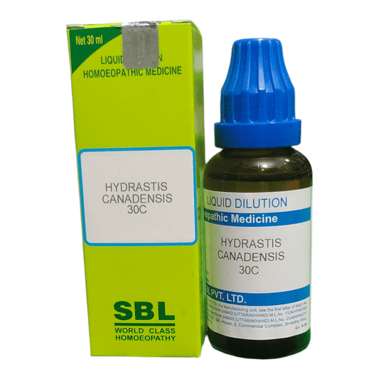 SBL HYDRASTIS CANADENSIS 30C HOMEOPATHIC MEDICINE 30ML - Liquid - Bhanu Pratap