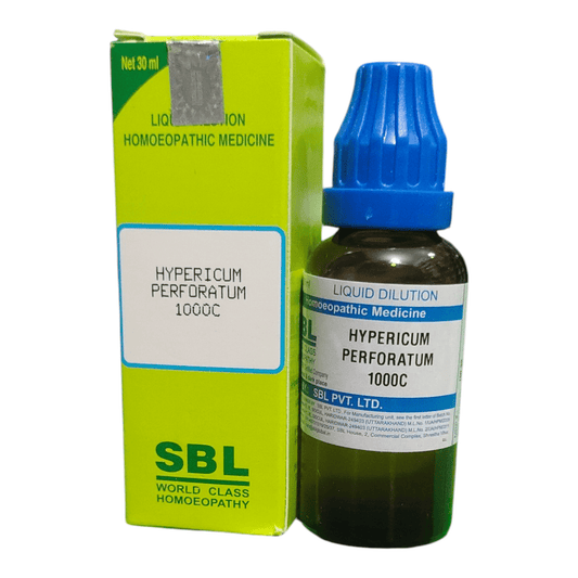 SBL HYPERICUM PERFORATUM 1000C HOMEOPATHIC MEDICINE 30ML - Liquid - Bhanu Pratap