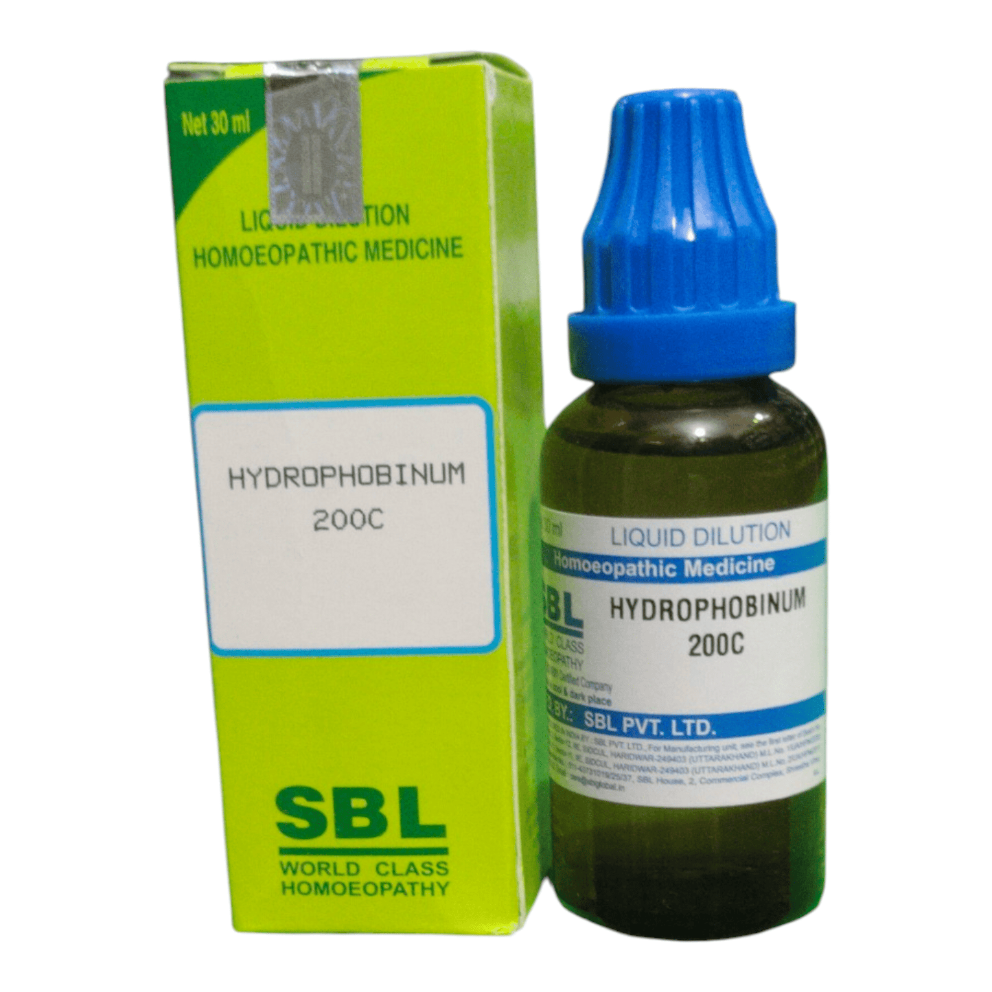 SBL HYDROPHOBINUM 200C HOMEOPATHIC MEDICINE 30ML - Bhanu Pratap