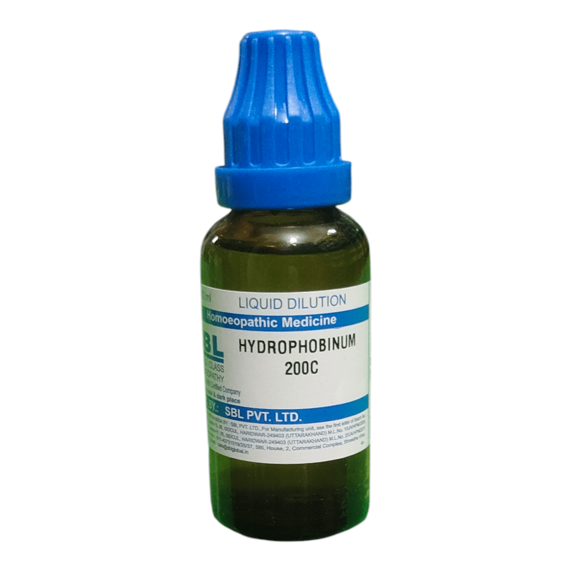 SBL HYDROPHOBINUM 200C HOMEOPATHIC MEDICINE 30ML - Bhanu Pratap