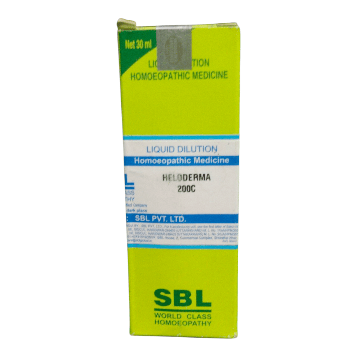 SBL HELODERMA 200C HOMEOPATHIC MEDICINE 30ML - Liquid - Bhanu Pratap
