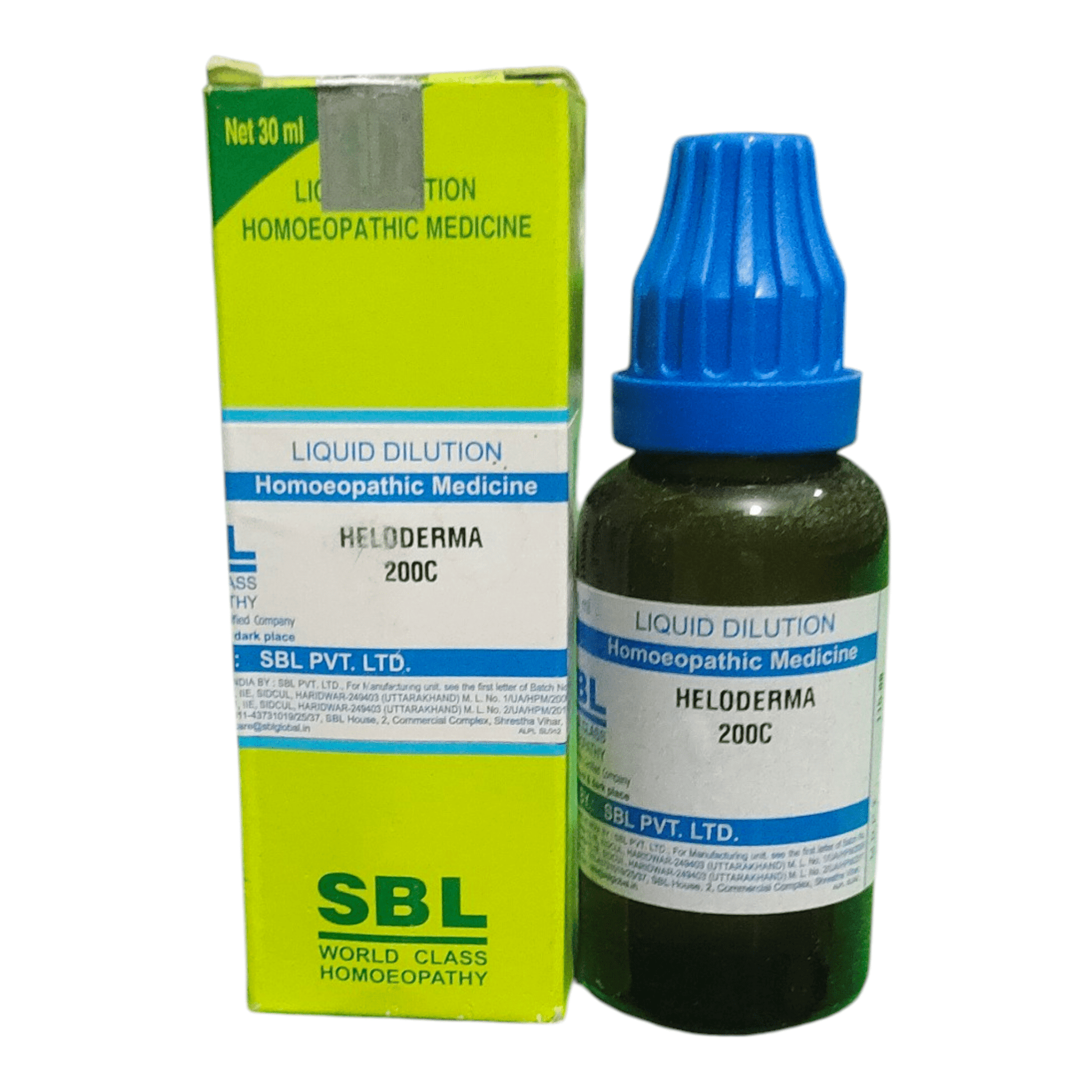 SBL HELODERMA 200C HOMEOPATHIC MEDICINE 30ML - Liquid - Bhanu Pratap