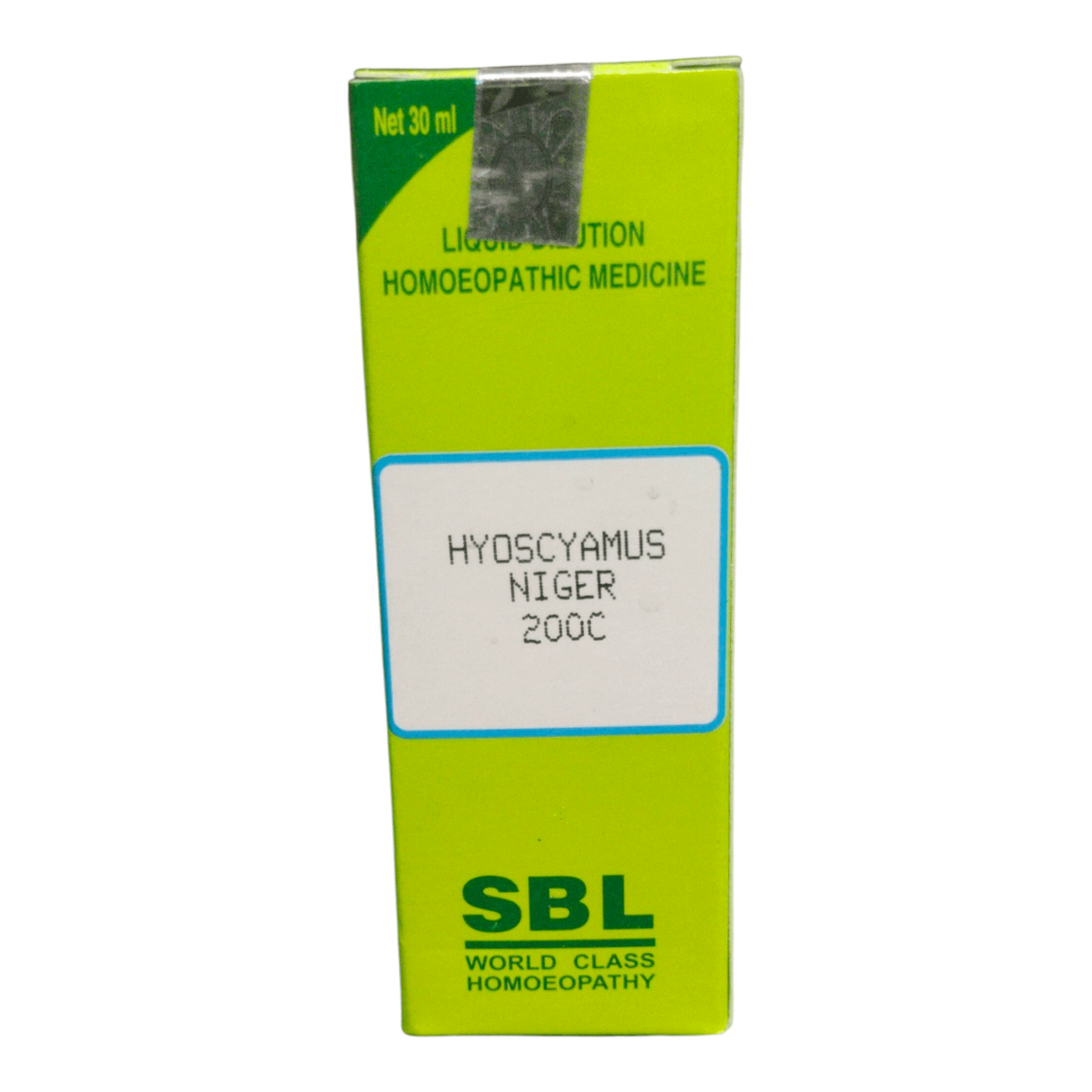 SBL HYOSCYAMUS NIGER 200 HOMEOPATHIC MEDICINE 30ML - Liquid - Bhanu Pratap