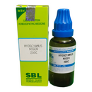 SBL Hyoscyamus Niger 200C homeopathic medicine bottle and packaging on a white background