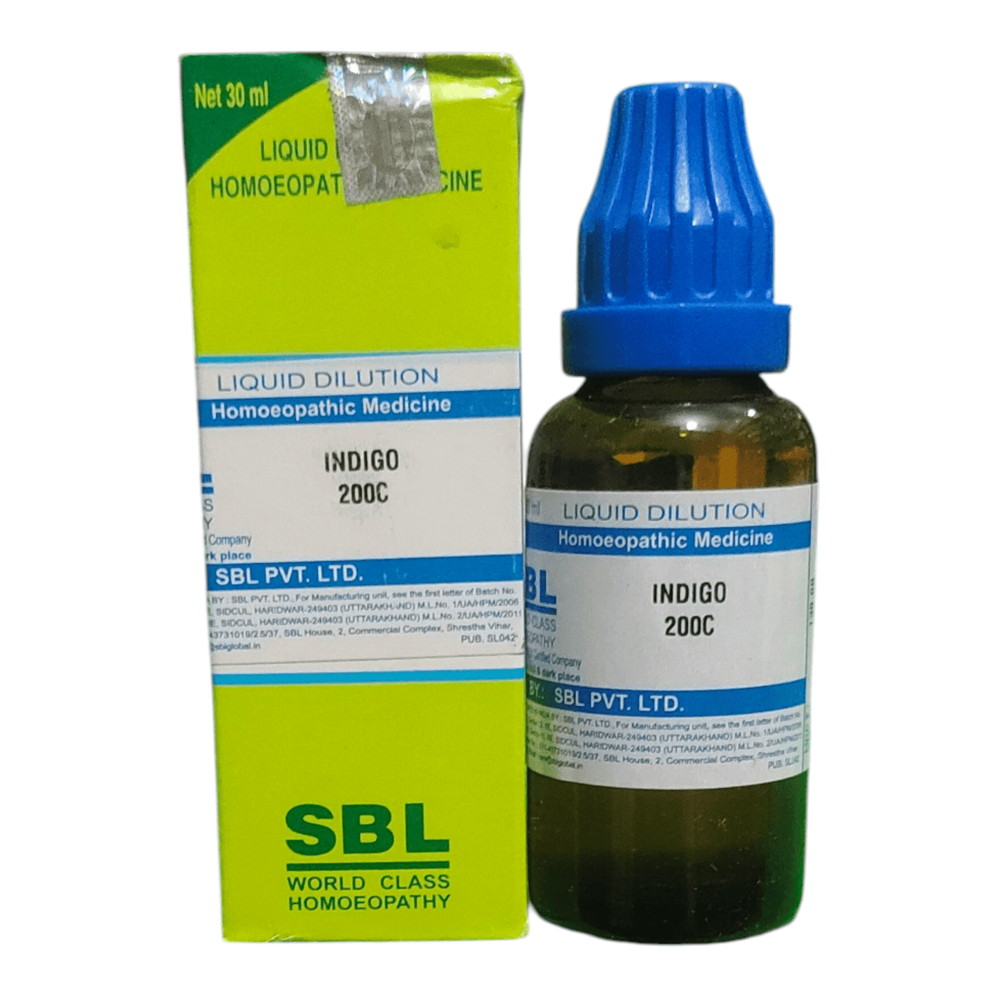 SBL INDIGO 200C HOMEOPATHIC MEDICINE 30ML - Liquid - Bhanu Pratap