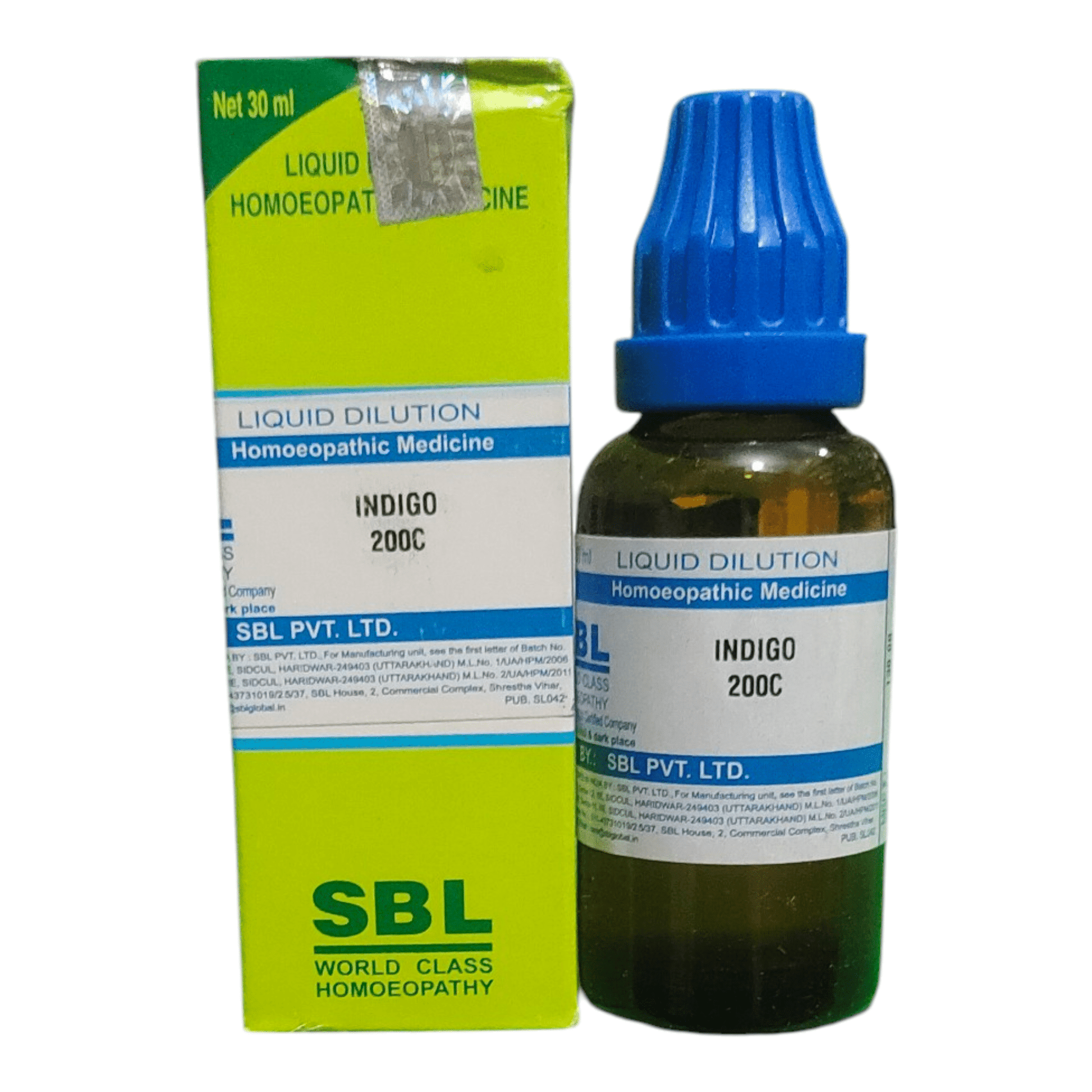 SBL INDIGO 200C HOMEOPATHIC MEDICINE 30ML - Liquid - Bhanu Pratap