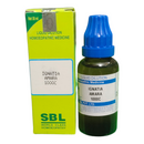 SBL Ignatia Amara 1000C homeopathic medicine bottle and packaging on a white background