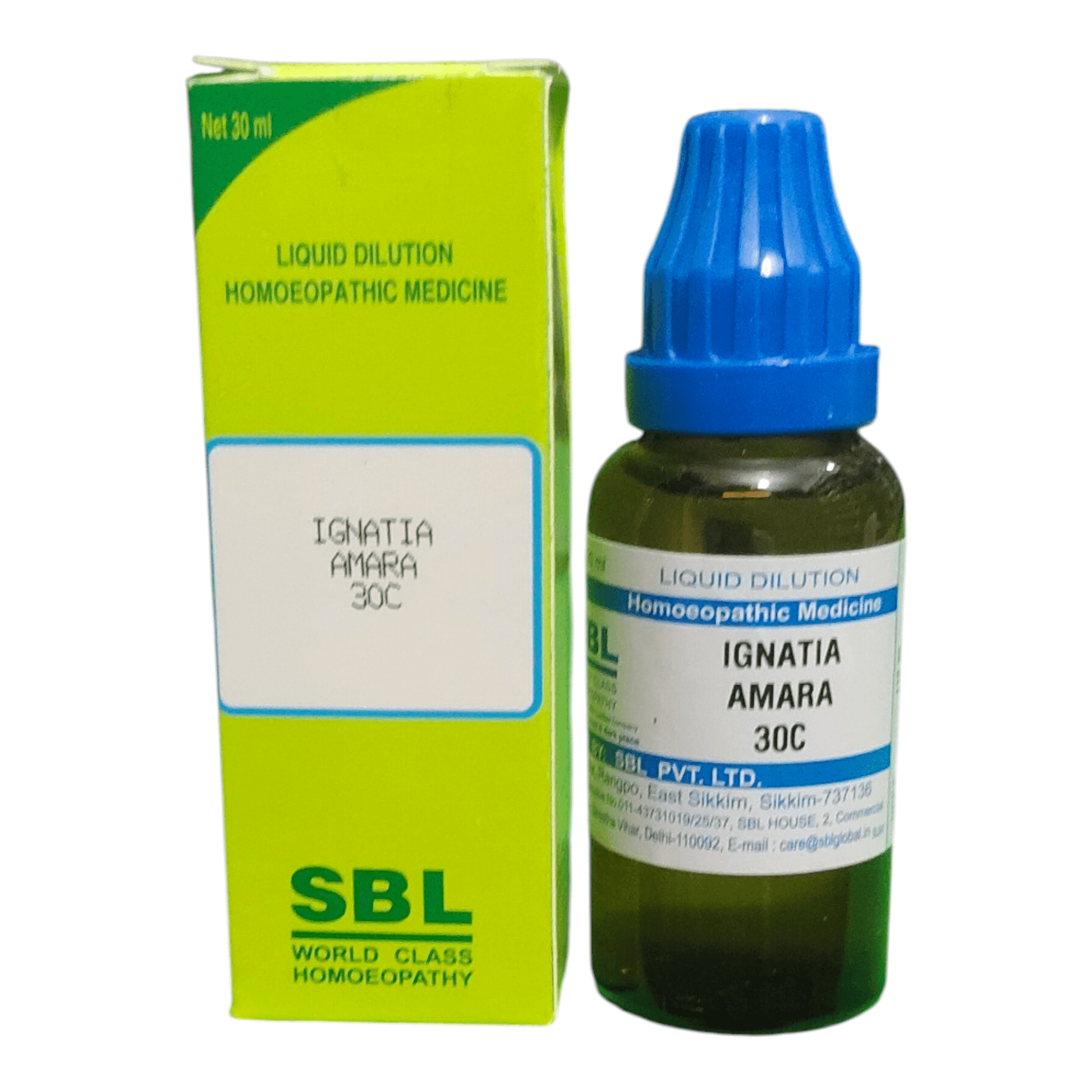 SBL IGNATIA AMARA 30C HOMEOPATHIC MEDICINE 30ML - Liquid - Bhanu Pratap
