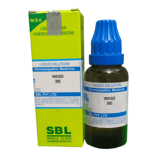 SBL INDIGO 30C HOMEOPATHIC MEDICINE 30ML - Liquid - Bhanu Pratap