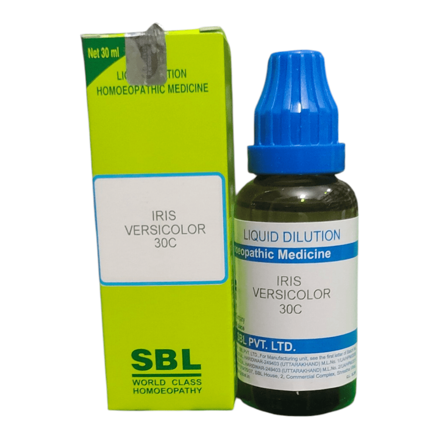 SBL IRIS VERSICOLOR 30C HOMEOPATHIC MEDICINE 30ML - Liquid type - Bhanu Pratap