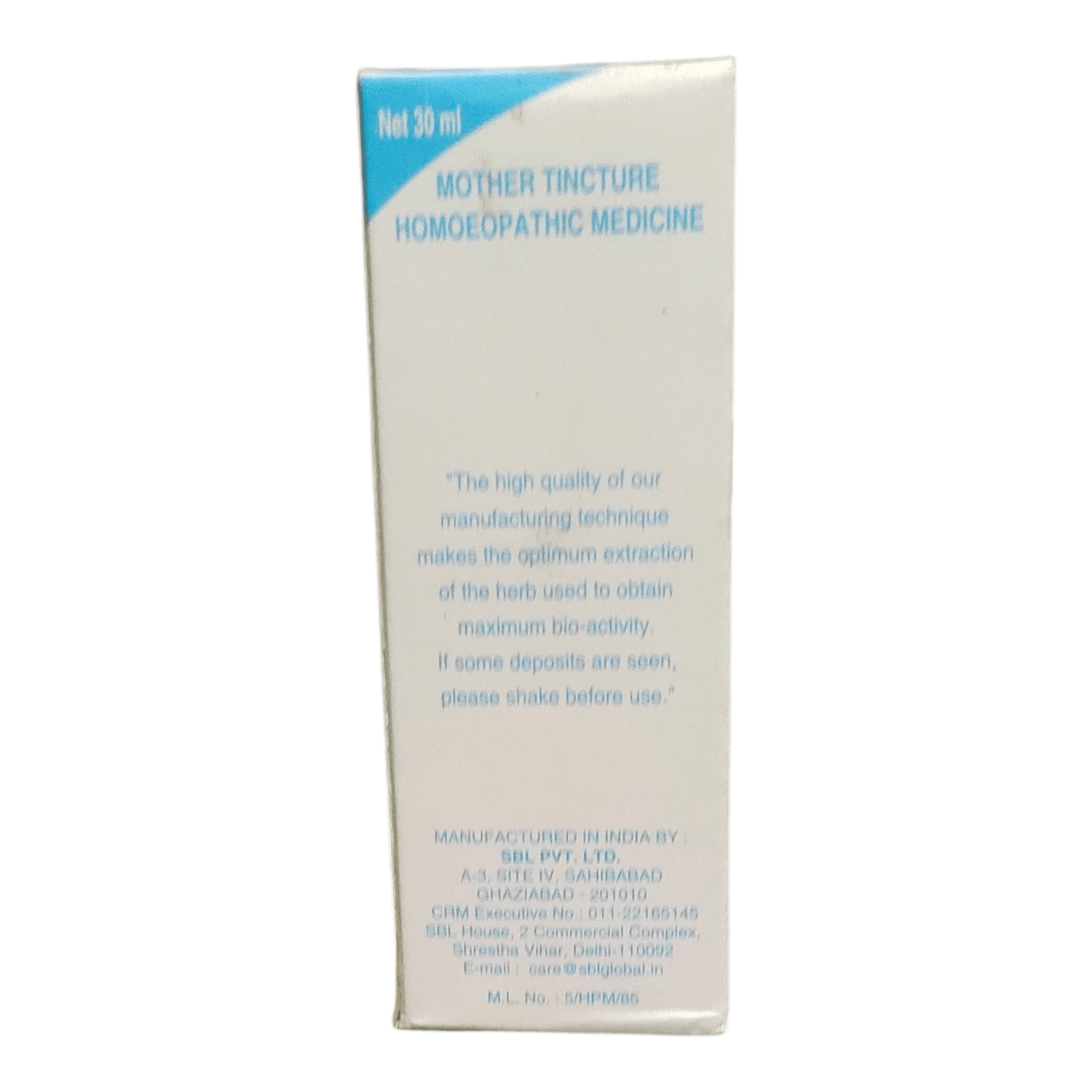 SBL HYGROPHILLA SPINOSA Q MOTHER TINCTURE 30ML - Liquid - Bhanu Pratap