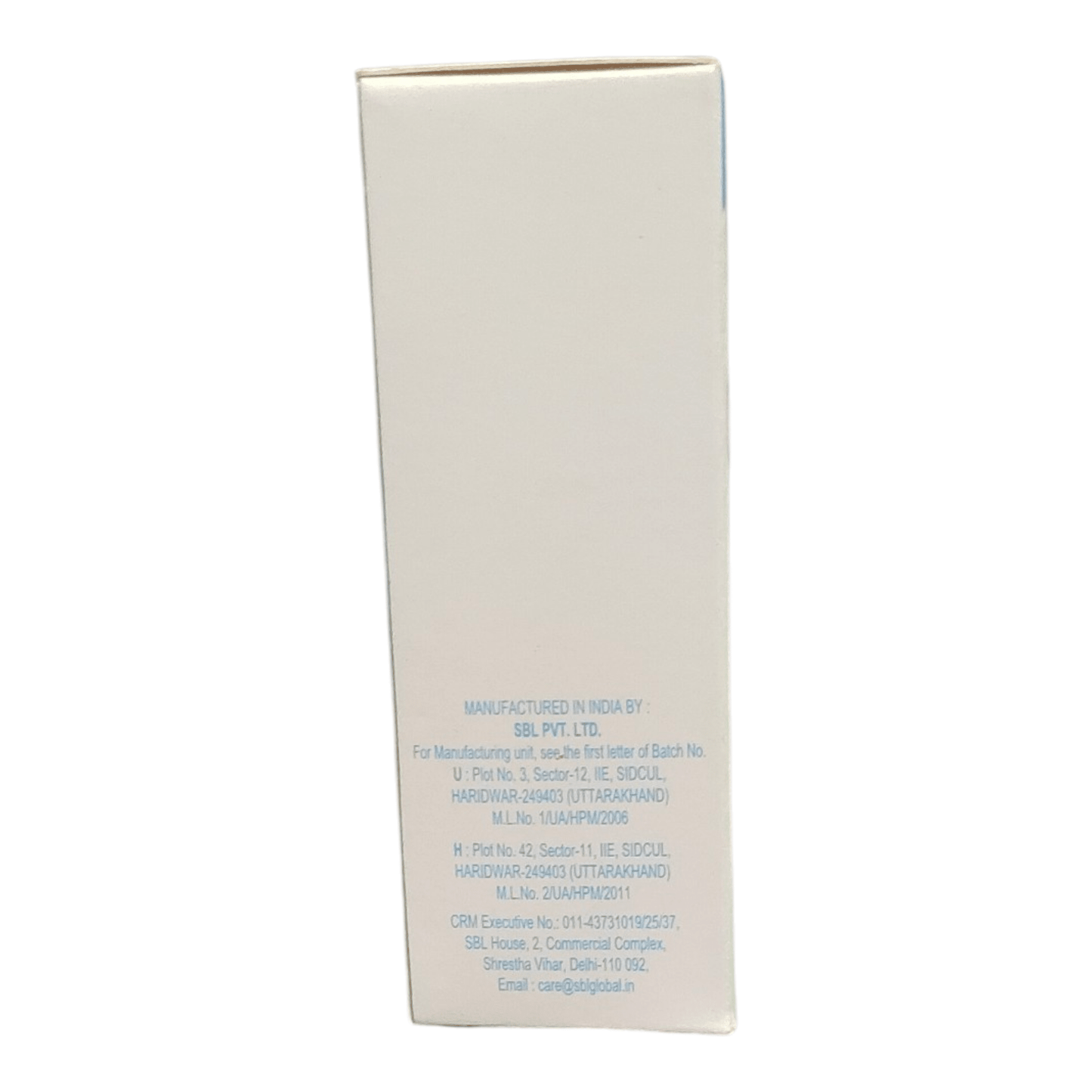 SBL HYDROCOTYLE ASIATICA Q MOTHER TINCTURE 30ML - Liquid - Bhanu Pratap