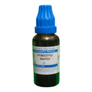 Bottle of Hydrocotyle Asiatica Mother Tincture with blue cap on a white background