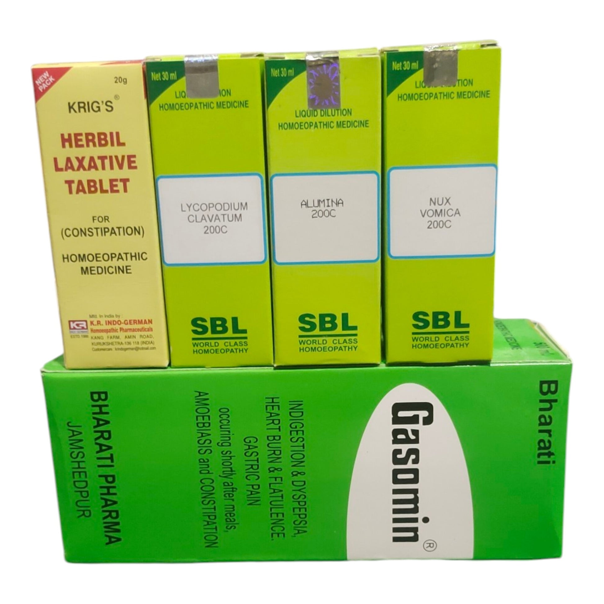 Constipation & Gas Relief Homeopathic Kit - HOMEOPATHIC KIT - Bhanu Pratap