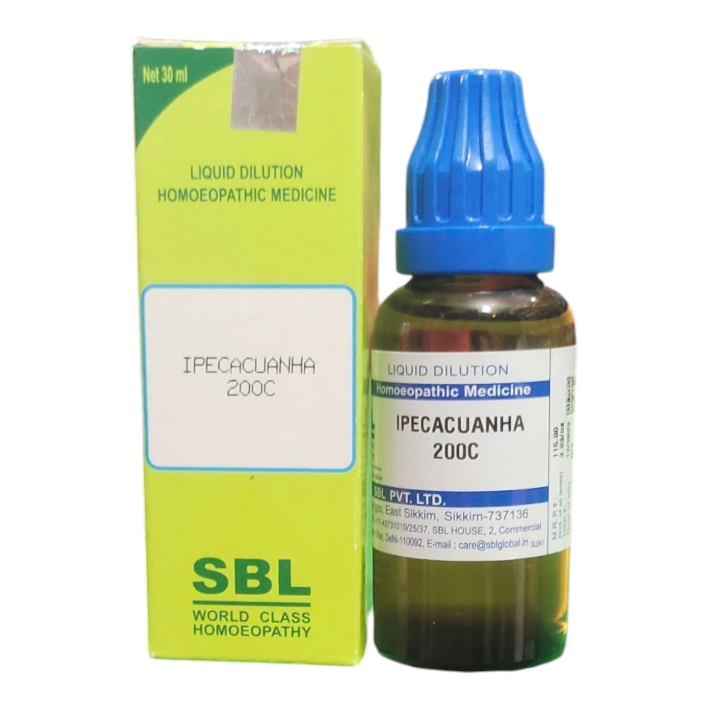 SBL IPECACUANHA 200C HOMEOPATHIC MEDICINE 30ML - Liquid - Bhanu Pratap