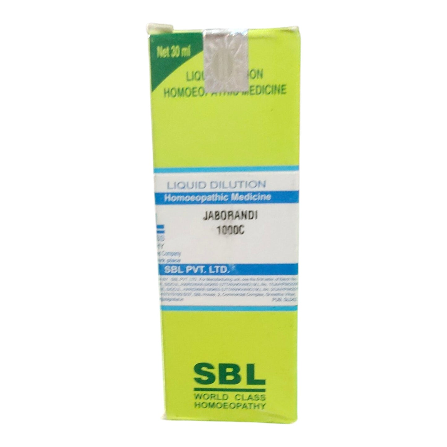 SBL JABORANDI 1000C HOMEOPATHIC MEDICINE 30ML - Liquid - Bhanu Pratap