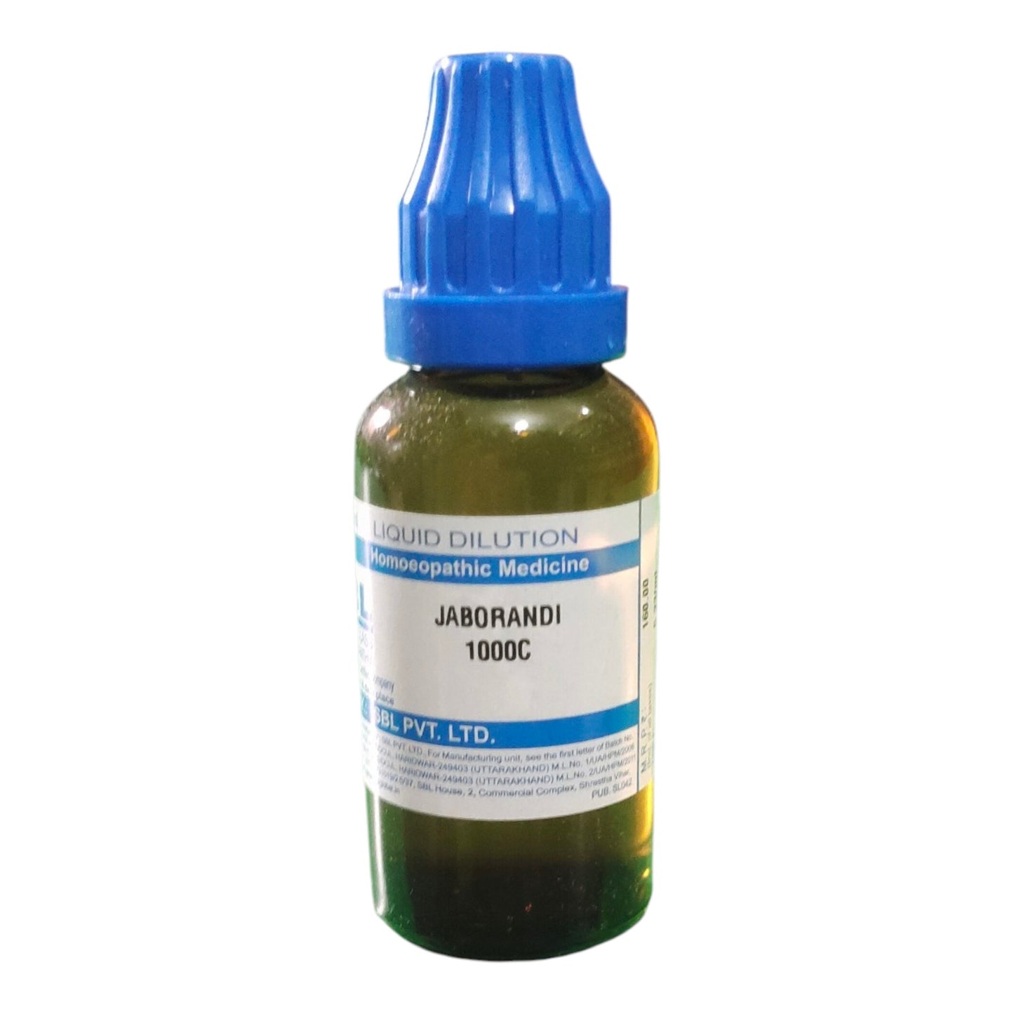 SBL JABORANDI 1000C HOMEOPATHIC MEDICINE 30ML - Liquid - Bhanu Pratap