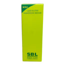 Green box of SBL homoeopathic medicine on a white background